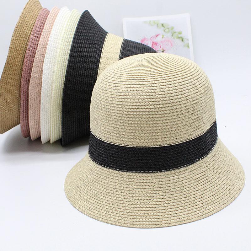 Sun Hat Spring And Summer Japanese Sweet Sun Hat Foldable Color Matching Beach Hat Bucket Hat