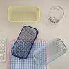Metal Storage Basket Desktop Sundries Organizer Make Up Sorting Holder Stationerry Pocards Case Office Home Supplies