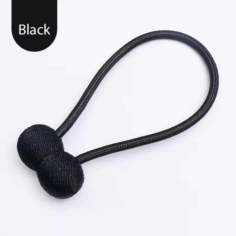 Headphone Curtain Strap with Light Luxury and High-grade Strap Magnetic Curtain Buckle Ring Bed Curtain Folding Rope Strap
