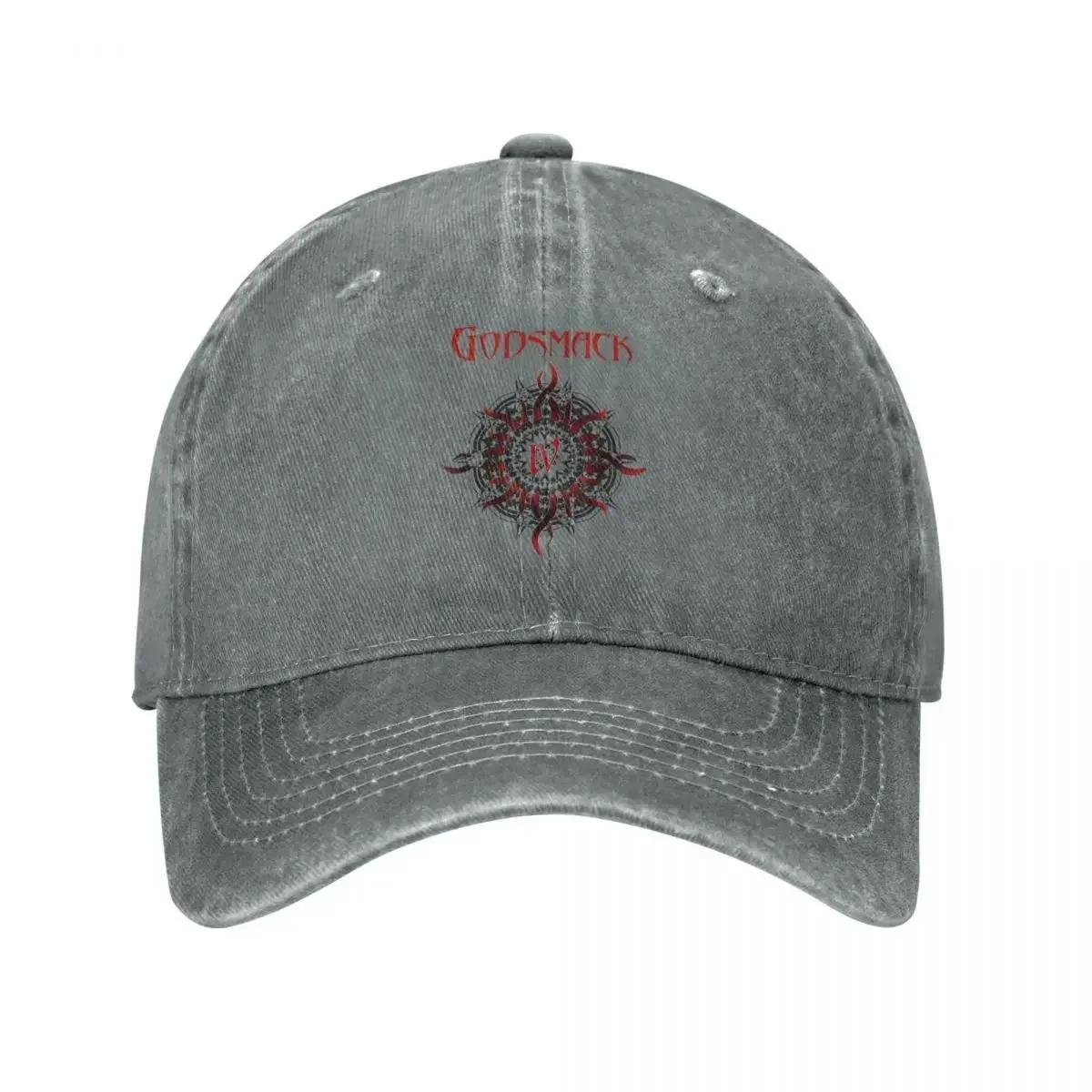 Fashion IV Baseball Caps Unisex Distressed Denim Washed Snapback Cap Heavy Metal Band Summer Adjustable Fit Hats Cap One Size