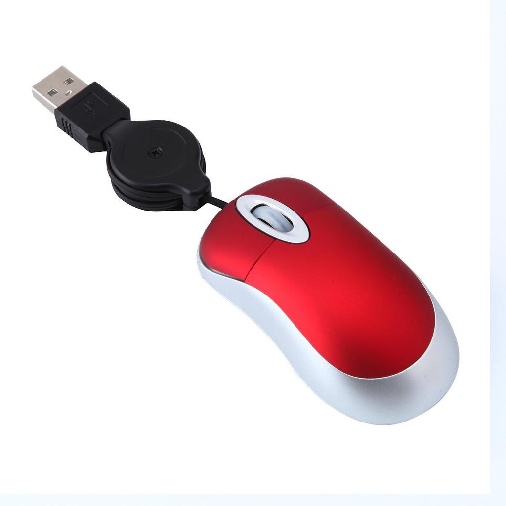 Children's Wired Mini Mouse with USB Retractable Cable – Creative Computer Peripheral for Laptops