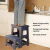 Multi Functional Foldable Stool Stable Support Thickened Plastic Climbing Stool Portable Lightweight Step Stool Kitchen