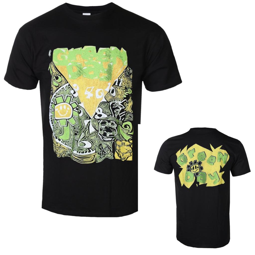 Retro Summer Green Day Graphic Cotton Band Tshirt Unisex Summer Short Sleeve Fashion Brand Tee Luxury Casual Vintage Tees