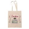 Sac cabas - PLANETEE - Candice la plus belle - Jute - Réutilisable - Imprimé en France
