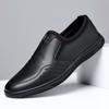 Fashion Brand Shoes Mens Slip-ons Flat Casual Soft Comfortable Male Footwear Pure Black