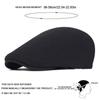 Beretă moale din bumbac, unisex, șapcă cu vârf plat, șapcă șofer, ocazională, retro, șapcă pentru știri, șapcă cabbie, șapcă de golf