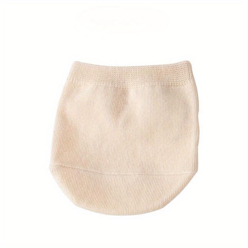 

1 пара женских невидимых полуносков для высоких каблуков, нескользящие носки-лодочки для передней части стопы, дышащие хлопковые женские носки светло-коричневого