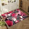 K-Kasane Teto Pink American Floor Mat Soft Thickened Absorbent Non-Slip Bedroom Living Room Door Mat Home Decor Flannel Rugs
