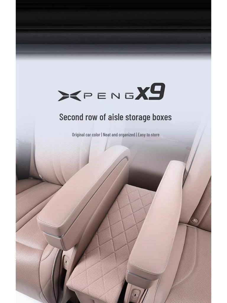 2024 Xiaopeng X9 Foldable Middle Row Storage Box Organizer