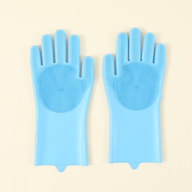 

Pet Bathing Gloves, Dog and Cat Bathing Wonder, Teddy Golden Retriever Scrubbing and Massage Brush, Thickened Anti-scratch and Anti-bite синий