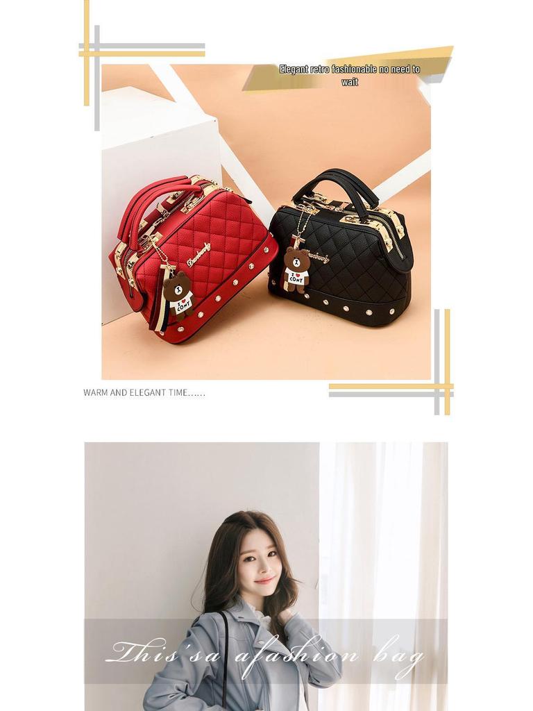 Women's 2025 Trendy Jin Di Leather Shoulder Handbag