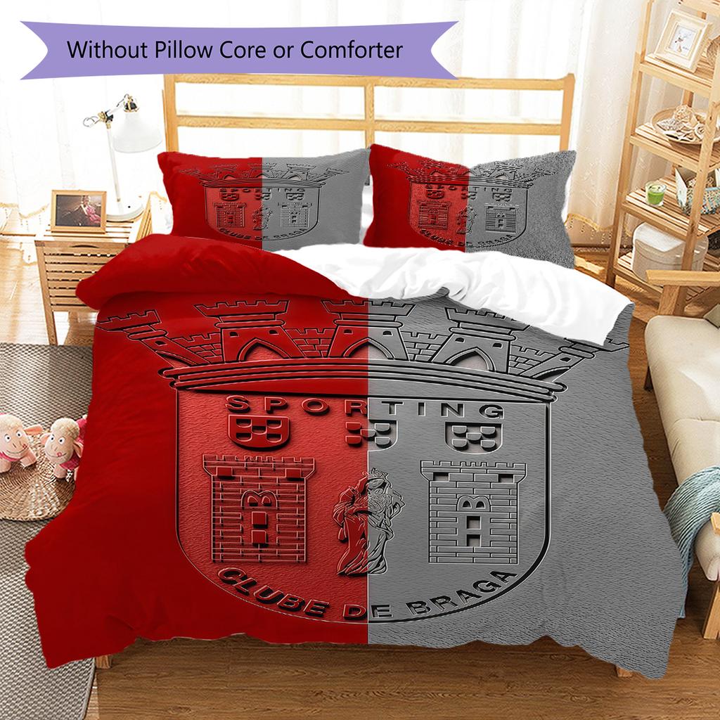 BRA logo Bedding Quilt Set Quilt Cover Pillowcase Home Decoration Birthday Gift (1 * duvet cover + 2 * pillowcase, without core)