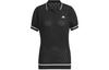 Women's Shirt Adidas Primeknit Short Sleeve Polo Shirt Polo Shirt Women's Black