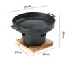 Non-stick Barbecue Grill Detachable Mini Barbecue Stove Safe To Use BBQ Plate  Garden