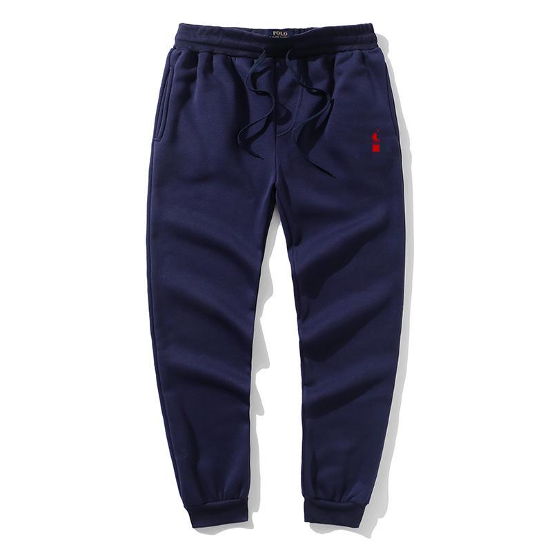 Ralph Casual Men's Little Horse Embroidered Pullover: Solid Color Long Sleeve Hoodie Sweatshirt