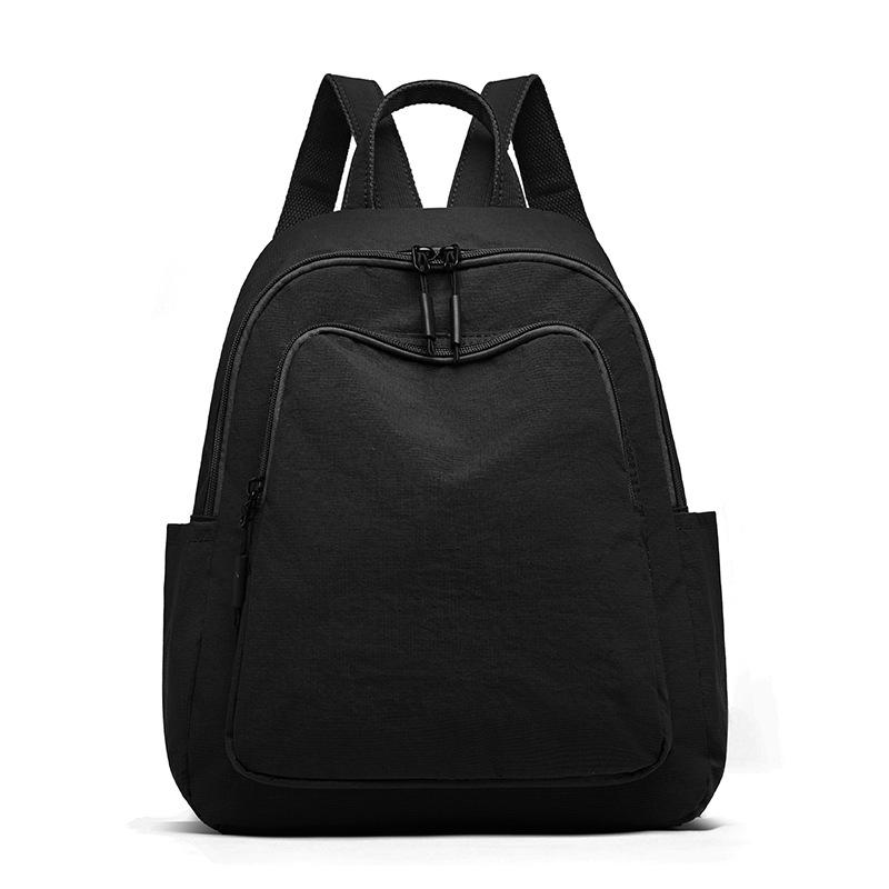 Schoolbag1011 New Simple Casual Backpack Women's Versatile Commuter Large Capacity Backpack Go Out and Play Lightweight Mountaineering Bag