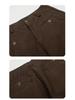 Yongfang Unisex Retro Wide-Leg Work Pants with Button Pocket Design