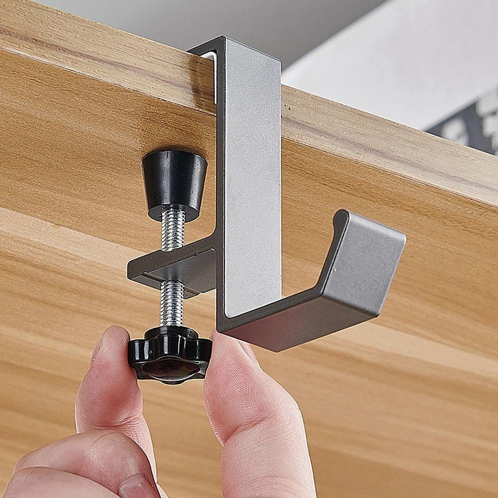 Backpack Storage Desk Edge Hook Hanging Bag Hook Adjustable Table Side Hook  For Student Office