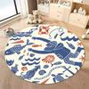 Free Shipping Oceanic Adventure Rug for Kids' Playroom Decor Round Carpet for Home Sofa Bedroom,gift