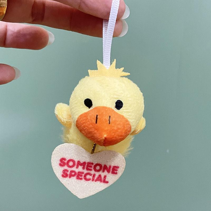 Cartoon Panda Easter Animal Plush Toys Heart Style Pendant Decorations Gift