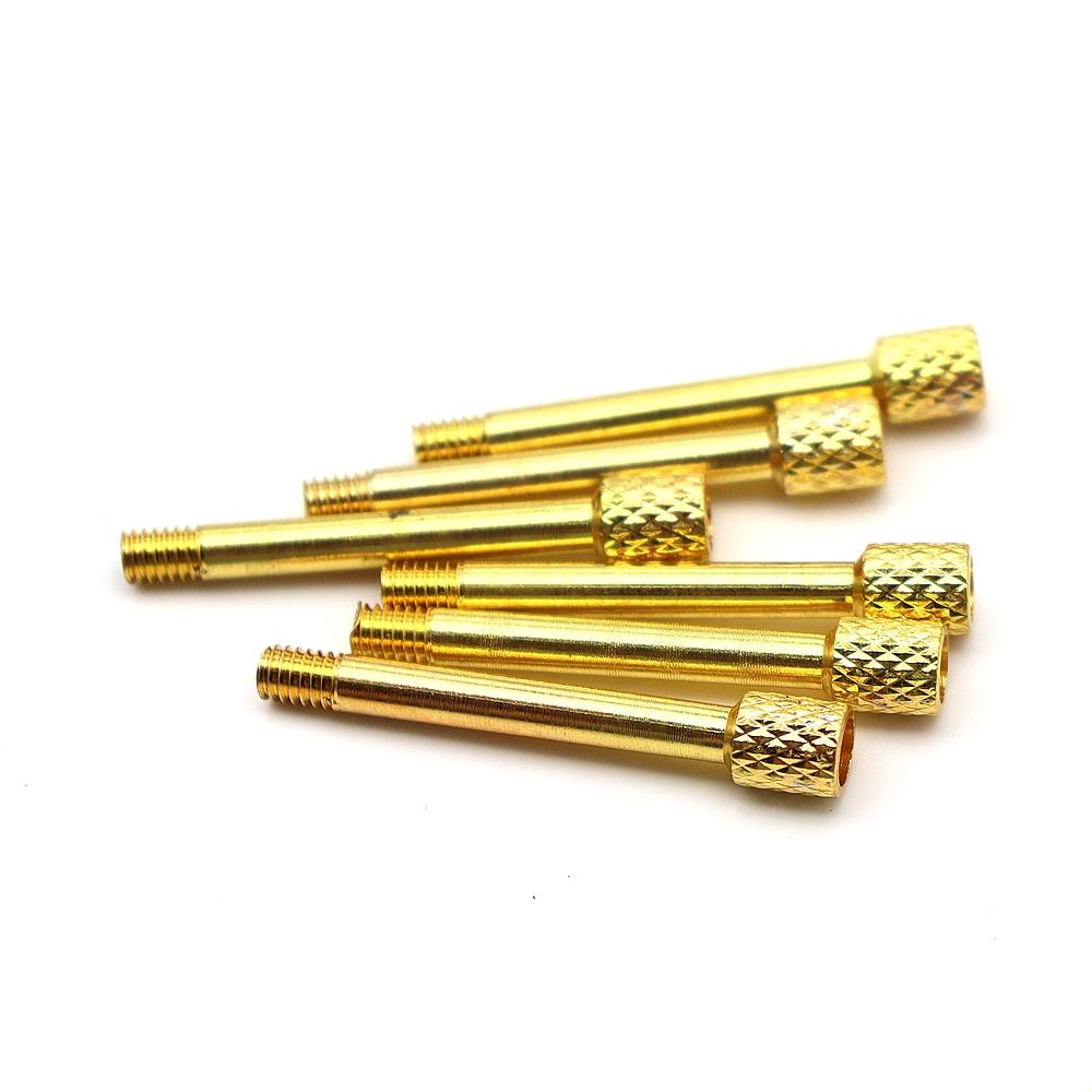 6Pcs Brass Electric Guitar Floyd Rose Tremolo Bridge Saddle Clamp String Screw