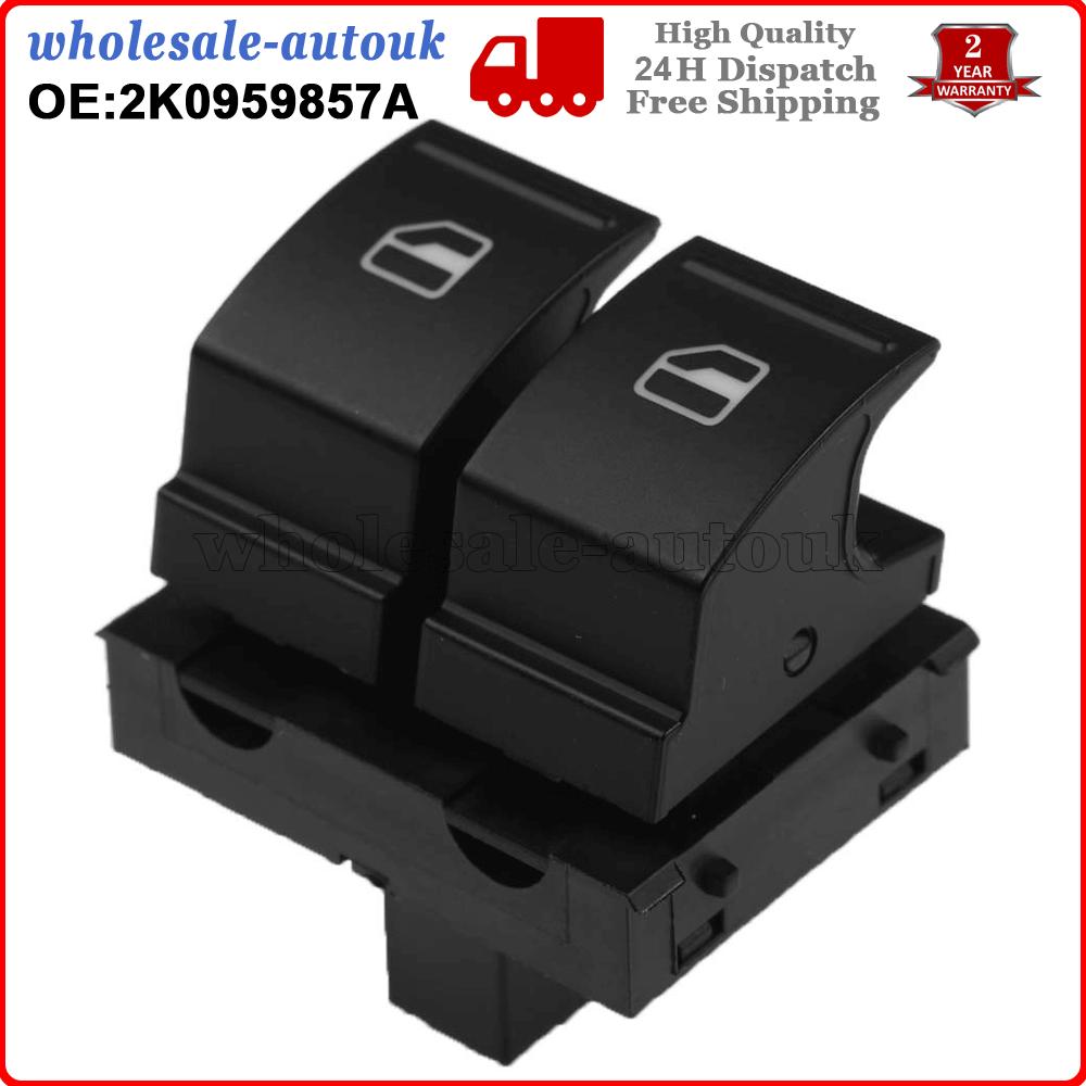 Window Switch Button 2K0959857A For VW Golf MK5 Caddy 2K EOS Passat B6 Jetta