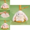 Plush Rabbit Keychain With Heart Pendant Design For Backpack Decor And Collectible Gift