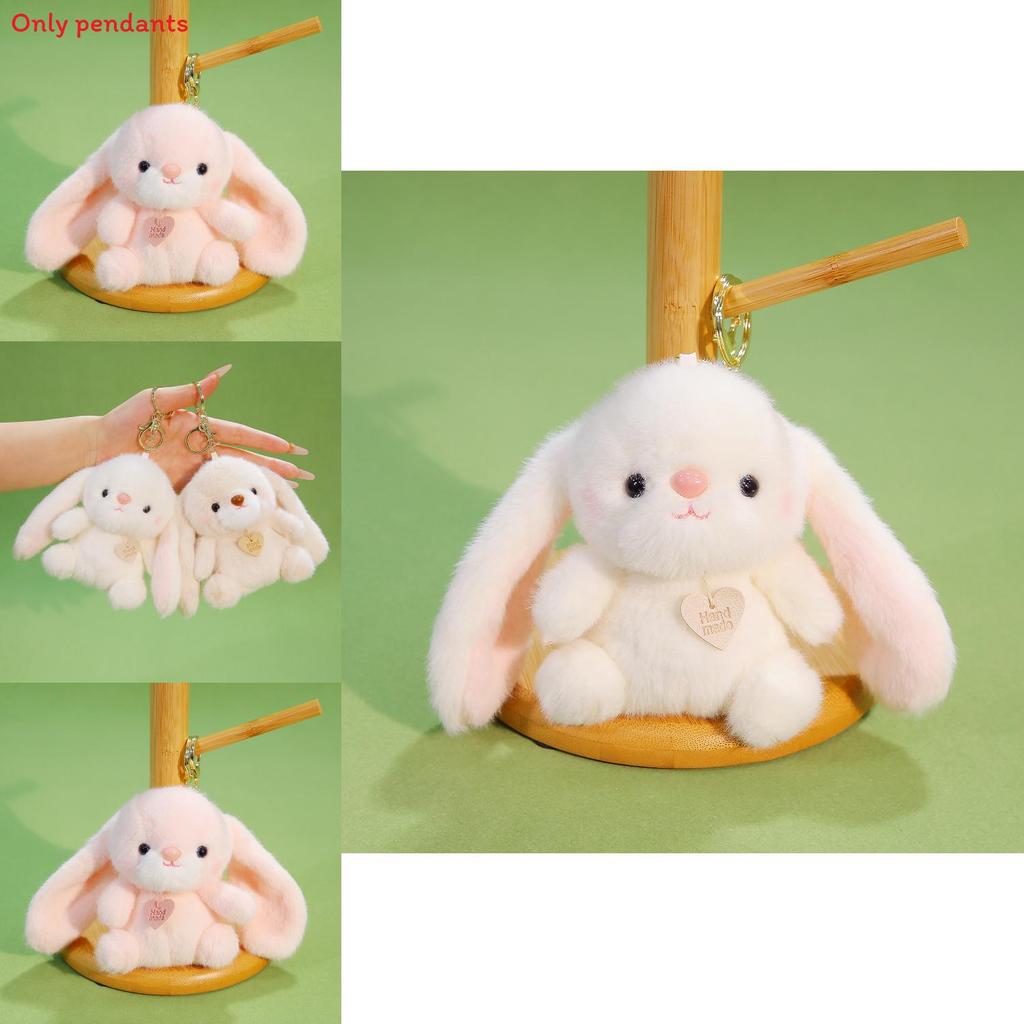 Plush Rabbit Keychain With Heart Pendant Design For Backpack Decor And Collectible Gift