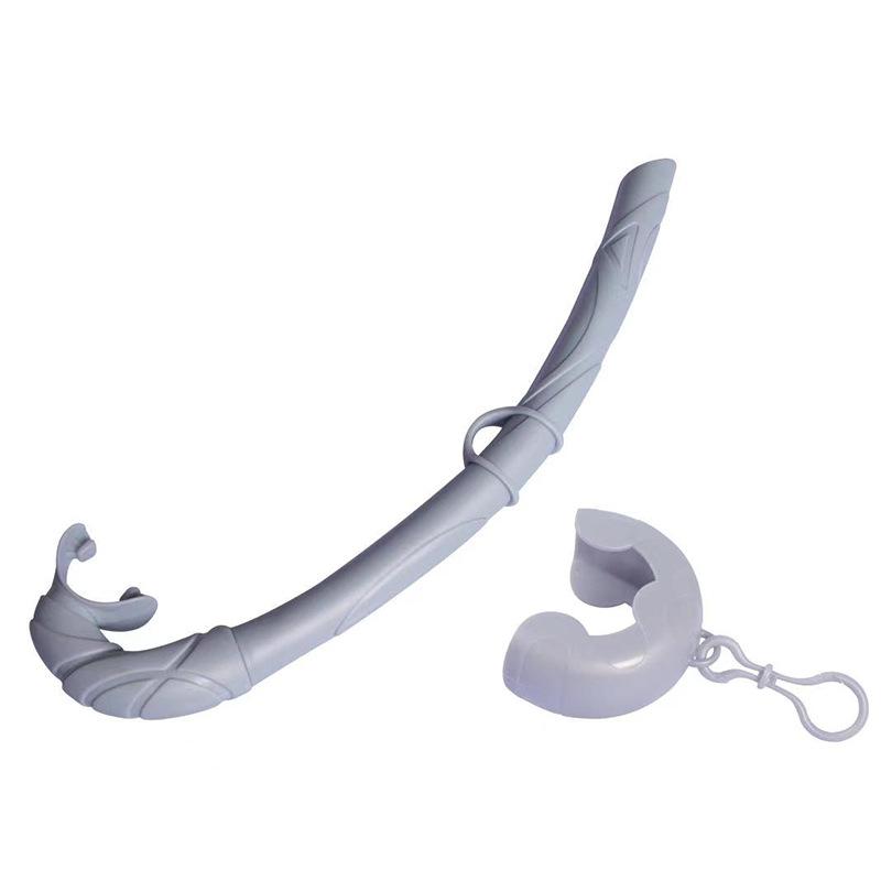 

Новая трубка для снорклинга и фридайвинга с мокрым дыханием, респиратор Silicone Material серый