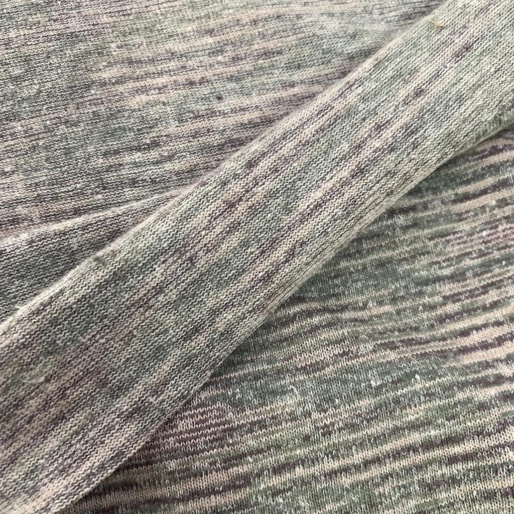 Knitted Jersey Cut Handmade Organic Hemp Blend Fabric, Multicolored, Cloth, Supplies, DIY, (200cm)