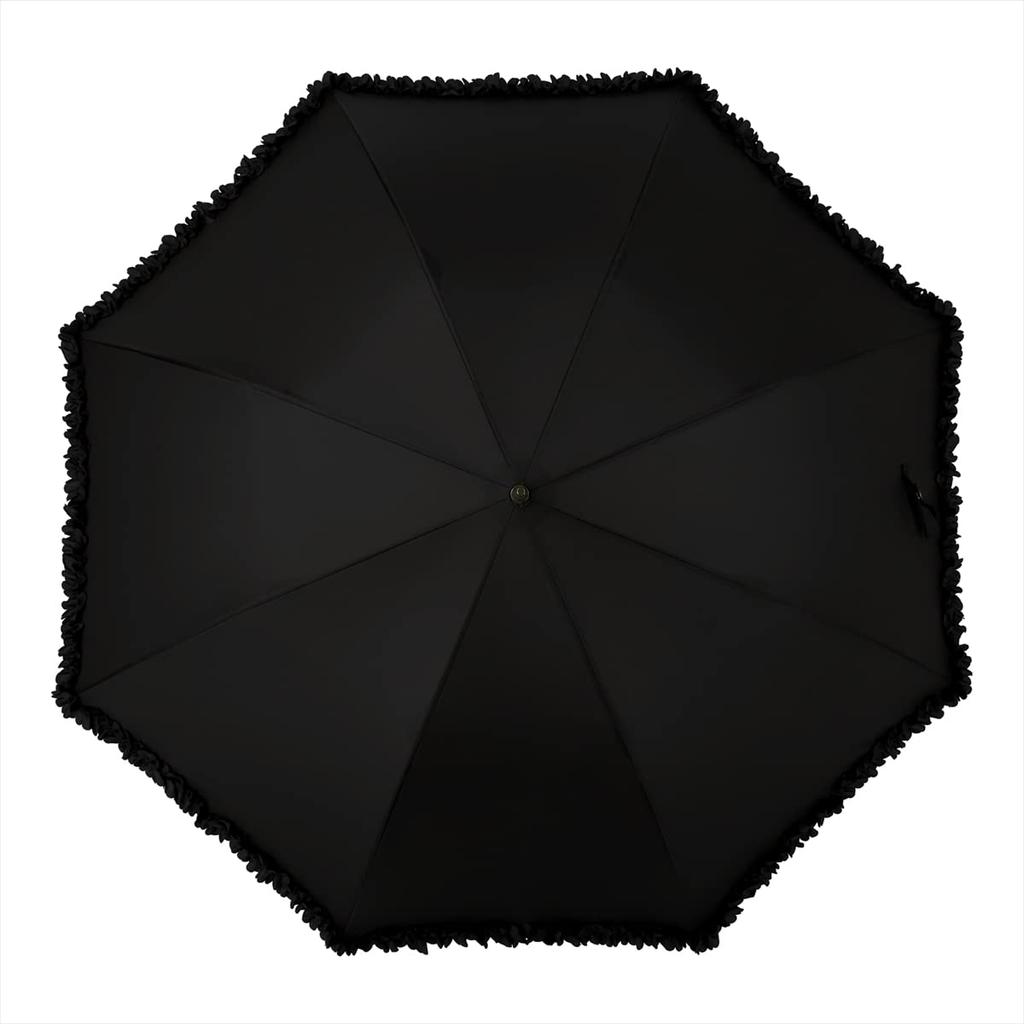 Nifty Colors Long Umbrella with Frills 1641BK