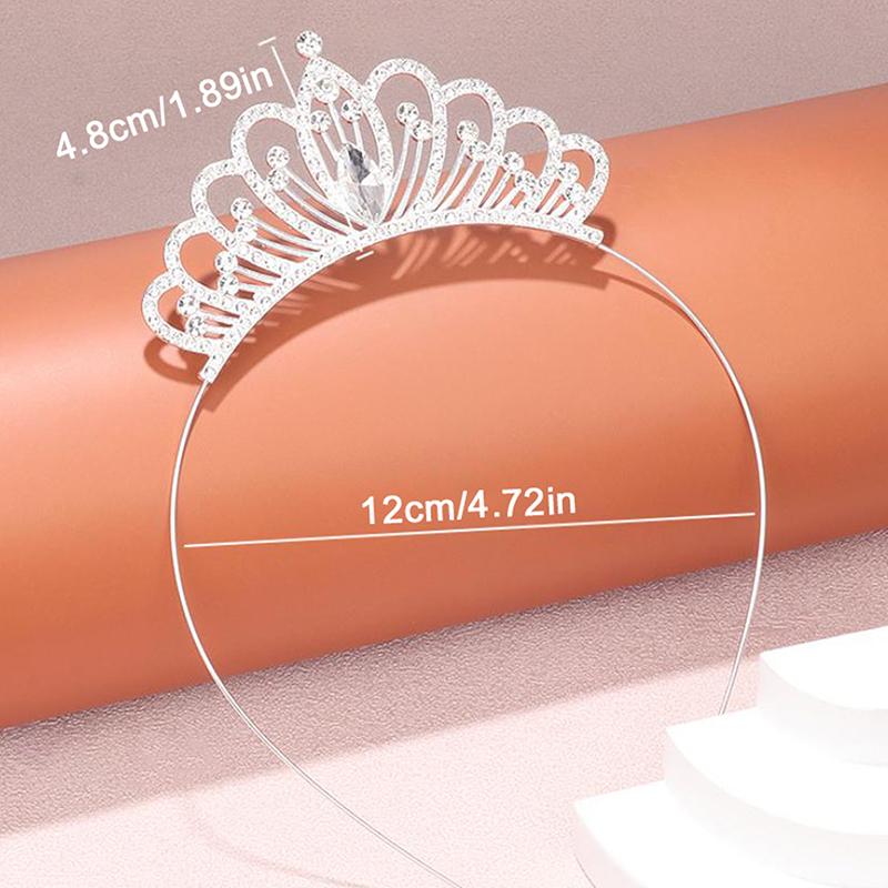 1 Stück Party Girl Krone Stirnband Performance Laufsteg Süßes kleines Mädchen Krone Stirnband Kinder Haaraccessoires Geburtstagsgeschenk