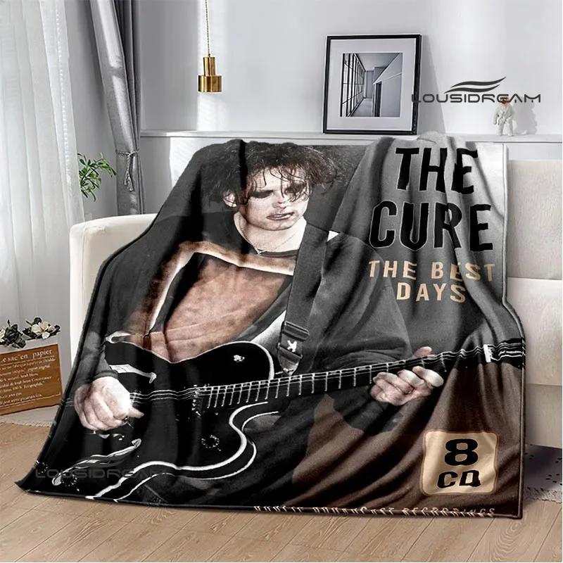 Rock band The cure Printed blankets picnic blanket Warm Flannel blankets Soft and comfortable blanket bed linings Birthday Gift