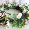 Artificial Flower Wreath Spring Wreath Decoration for Front Door Farmhouses Garden for Wedding Party Home Decoration
