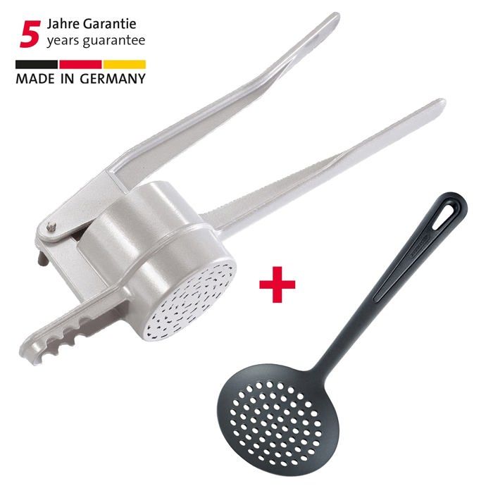 Presse à Spatzle - WESTMARK - Spatzlechef 612022E8 - Aluminium moulé - Ouvertures 7 mm - Set 2 pièces