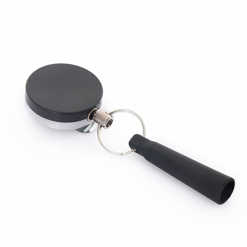 1PC Retractable Pen Cover, Creative Easy-to-pull Buckle, Key Ring, Anti-lost and Anti-theft Wire Rope Buckle