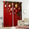 2D Flat Printing  JIT 2pcs   Curtains (Without Rod) Festive Ornaments(1) Creative Chic Curtains Polyester Curtains Decorations For