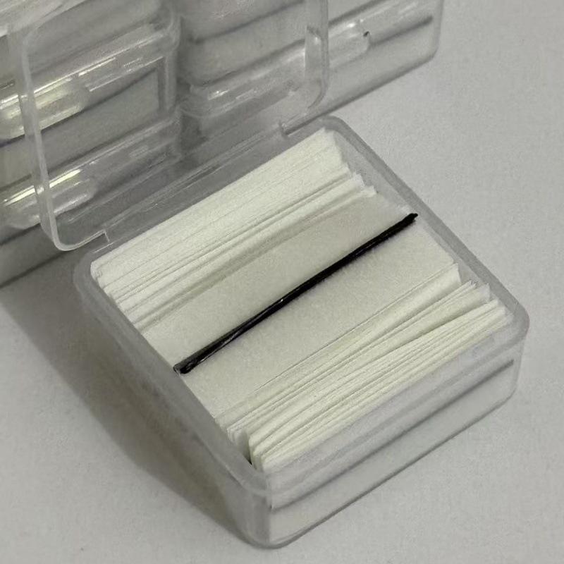 Weimeitang Black Self-Adhesive Flexible Eyelash Extension Strips, 33mm, Temperature-Sensitive Swallowtail.