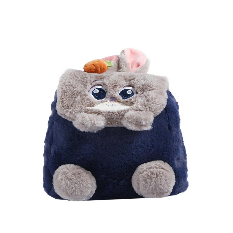 Cute cartoon little fox schoolbag girl heart dual-purpose backpack soft girl storage shoulder bag student backpack