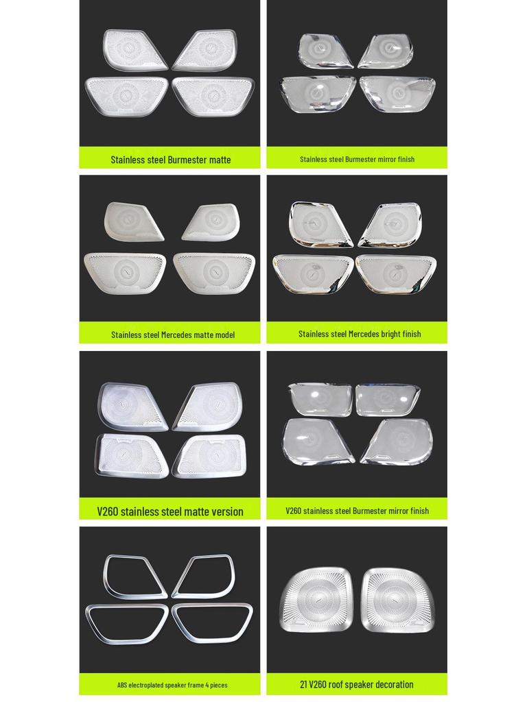 Dekorativní rámeček reproduktoru Burmester předních dveří V-Class Vito pro úpravu audia