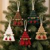 Tassel Design Xmas Tree Hanging Pendant Cotton Christmas Wall Pendant  Home Christmas Decor