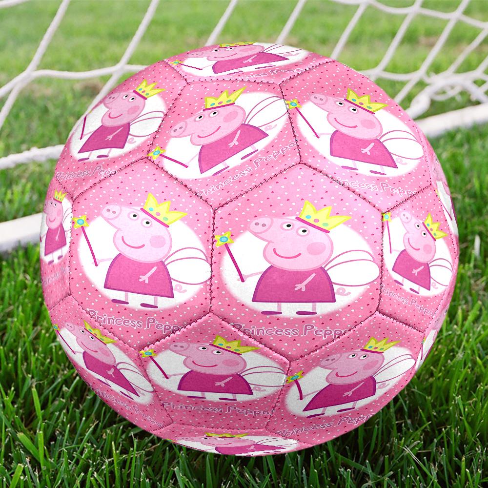 Princess Peppa Size 5 Soccer Ball,Indoor/Outdoor Suitable for Training Matches Tournaments Practice Games Perfect Gift for Fan