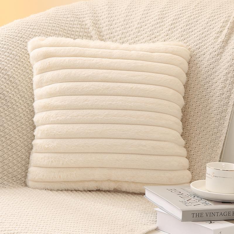 

Наволочка из искусственного меха 50x50см Скандинавская однотонная наволочка 45x45 Мягкая пушистая наволочка Декор Плюшевая наволочка для дивана 45*45cm бежевый