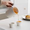Portable Travel Handle Brewing Teapot Ceramic Tea Kettle Tea Water Separation Household Quick Cup Outing Carrying Tea Set