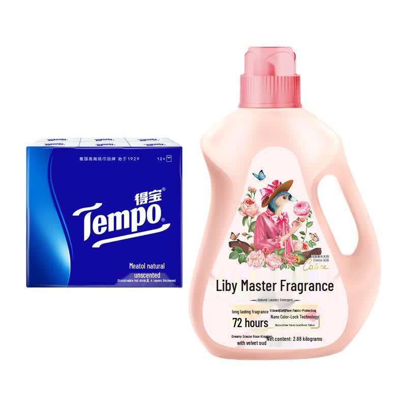 Tempo Mini Tissues & Laundry Detergent Bundle
