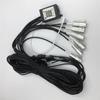 5PCS RGB LED Car Decor Neon With Foot Lamp integration Fiber Optical Strip Light