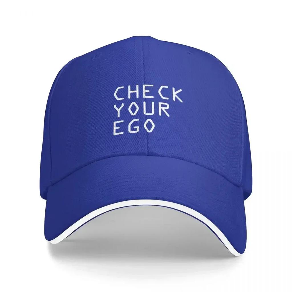 CHECK YOUR EGO Baseball Cap Unisex Hat Rave Elegant Womens Hats Unisexs