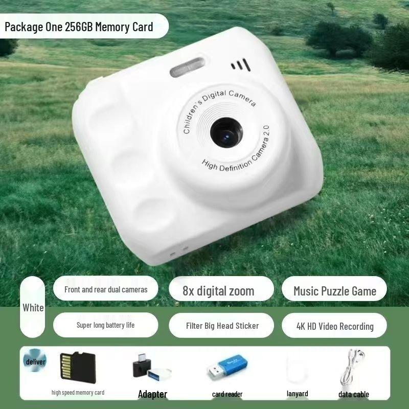HD-Digitalkamera mit zwei Objektiven, niedlich, für Schüler: Sofortige Fotoaufnahme & Übertragung auf Mobilgerät