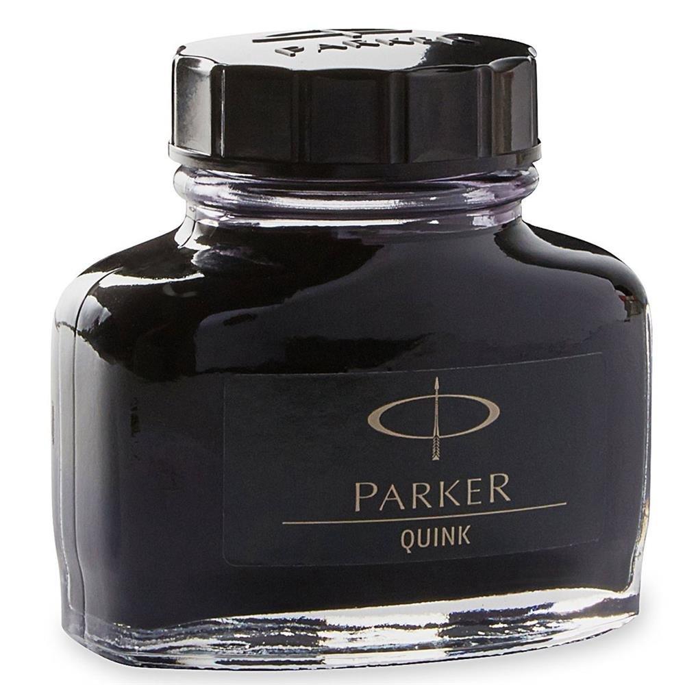 PARKER Quink Black Bottle Ink S1162110 57ml Imported (Genuine Product)