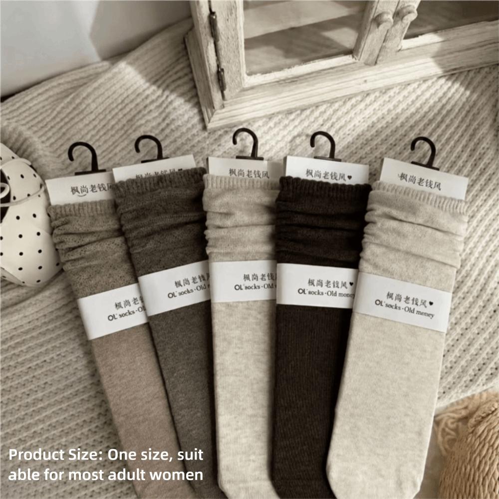 Daily Outfit Slouch Mid Calf Socks Polyester Korean Style Casual Socks Classic Crew Socks Summer